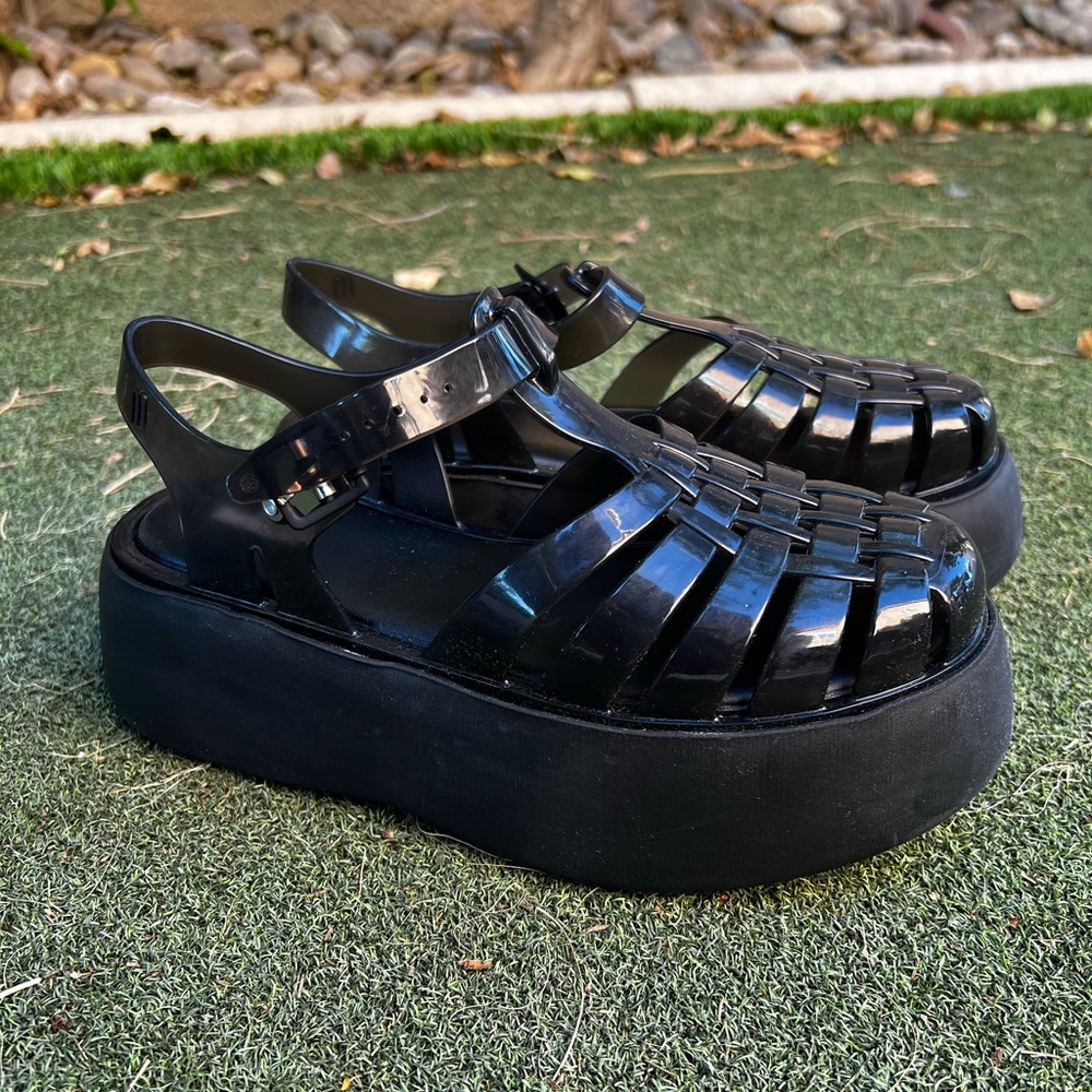 Melissa Possession Platform Jelly Flats - Size 6
